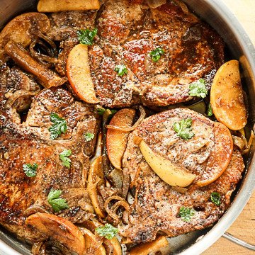 A pan of cooked meat