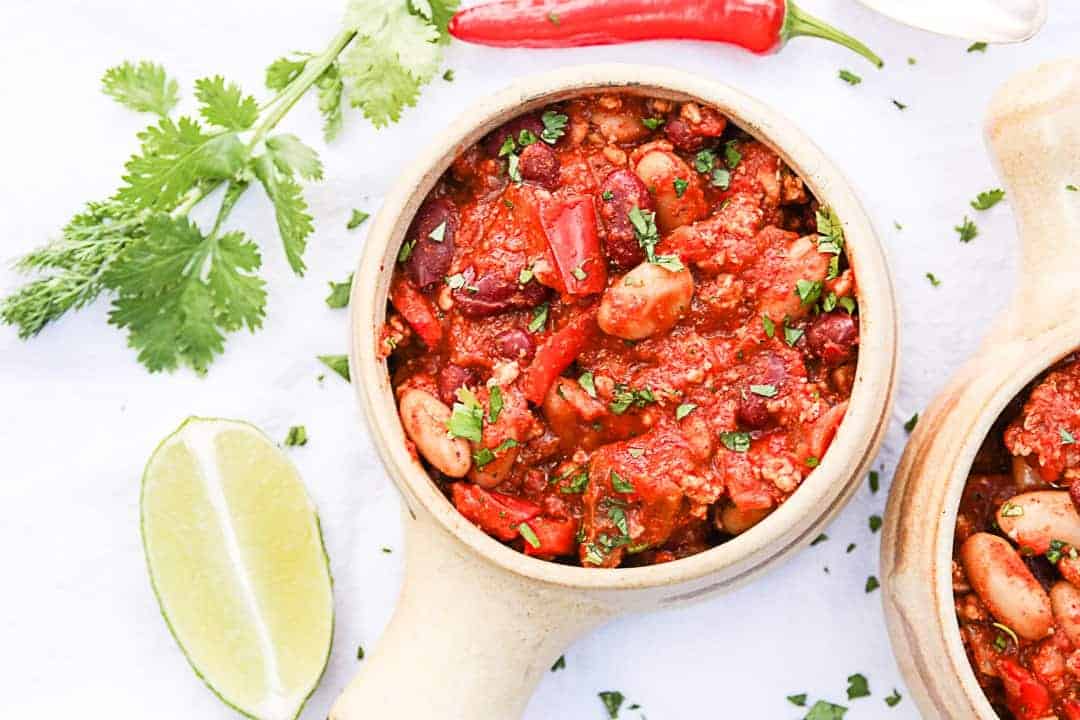 Chicken Chili with Tequila