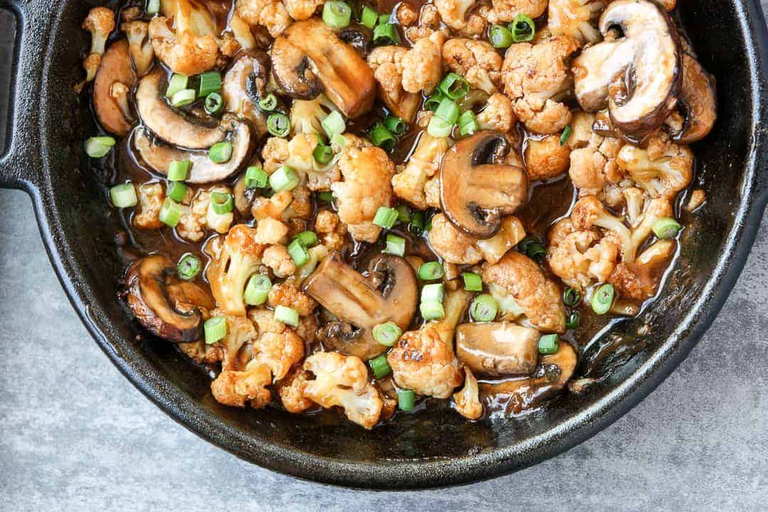 General Tso Cauliflower & Mushrooms