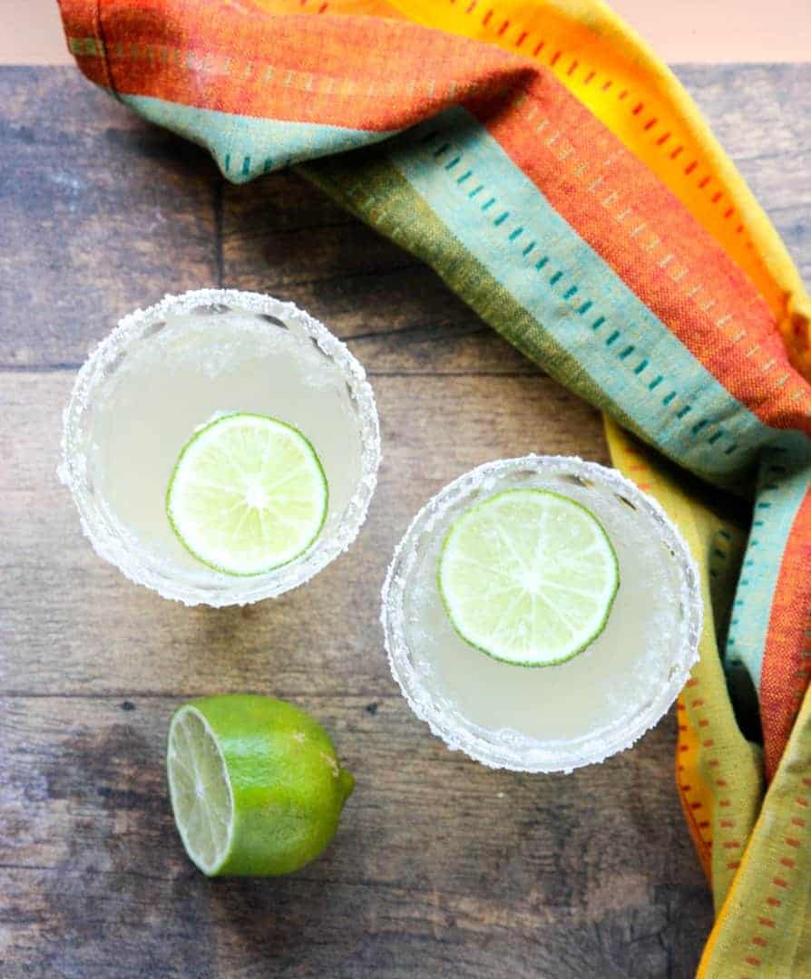 Margarita drinks in glasses