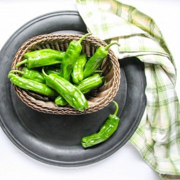Grilled Sesame Shishito Peppers