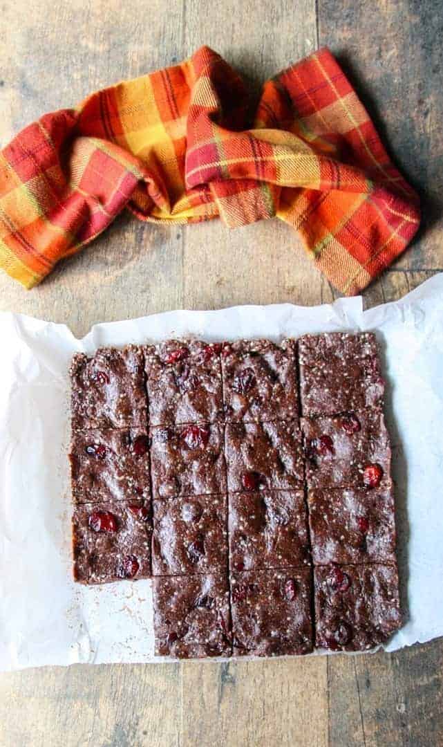 Protein bars on a table