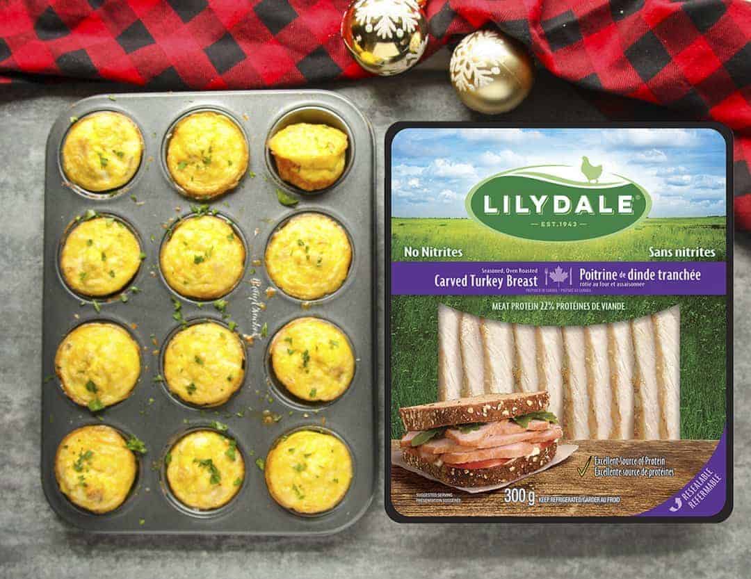 A package of cooked turkey slices