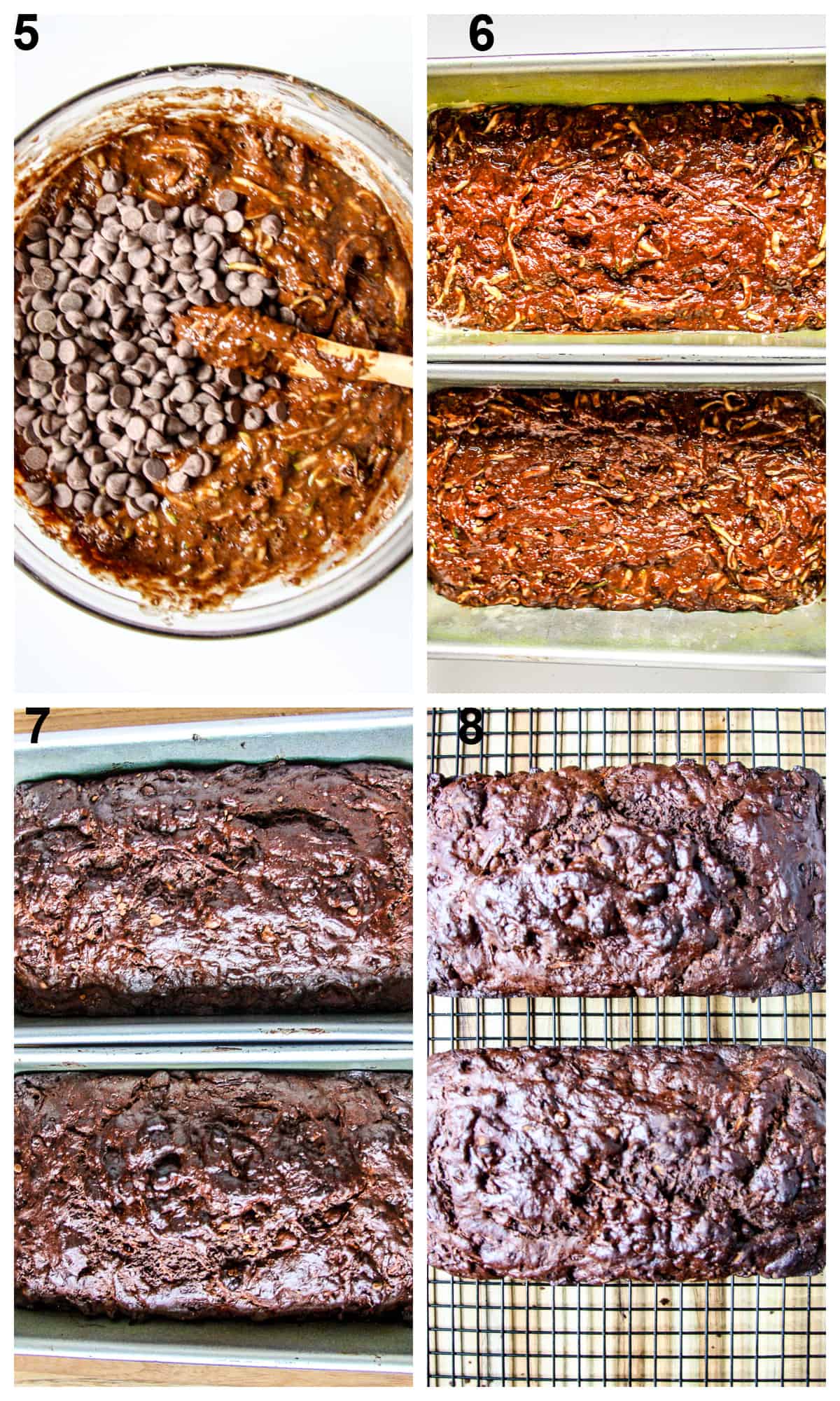 The last four steps to make the recipe