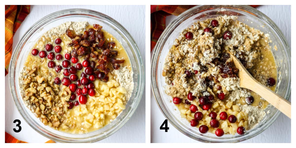 The third and fourth steps of the recipe.