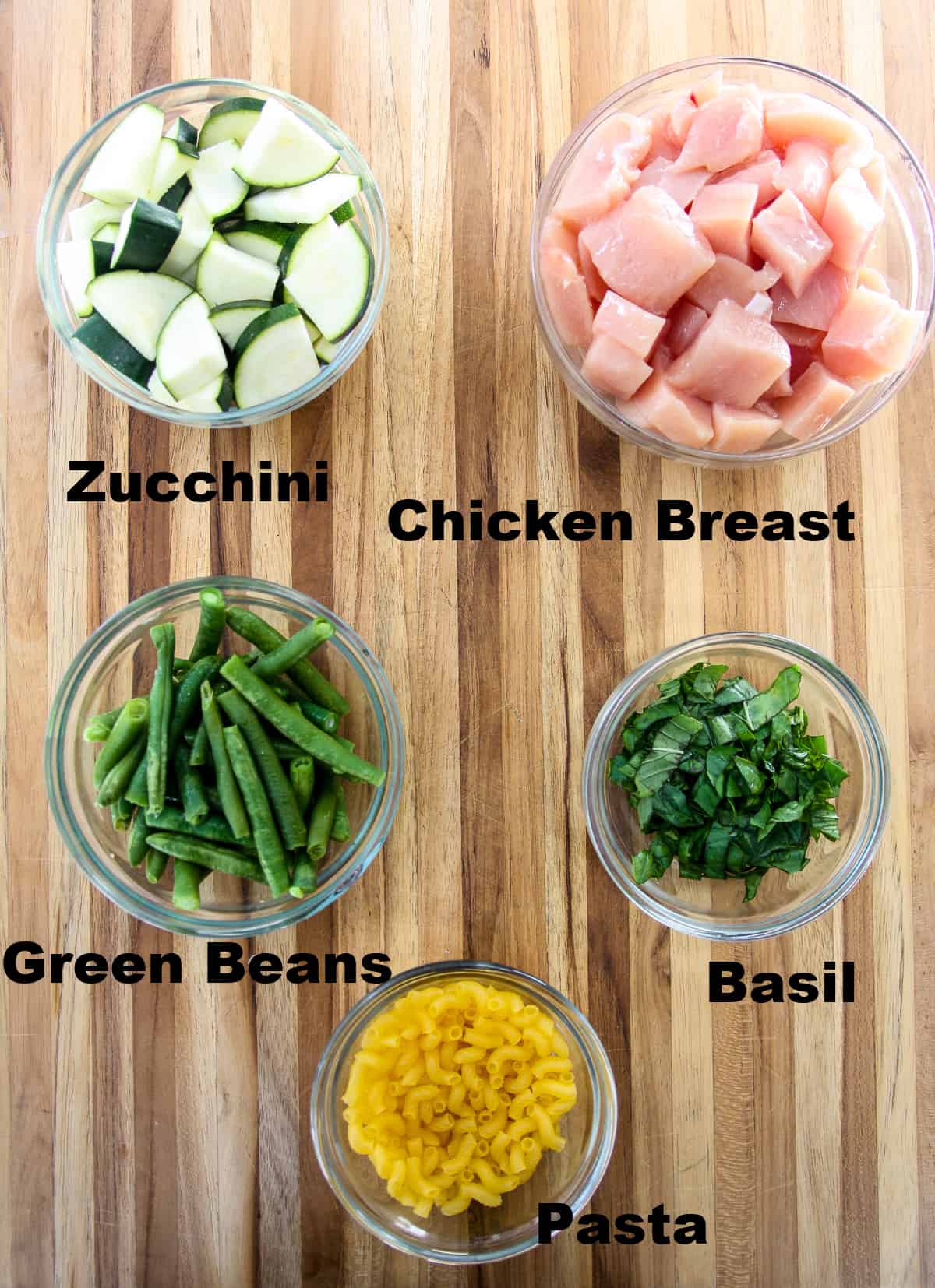 The remaining ingredients for the soup.