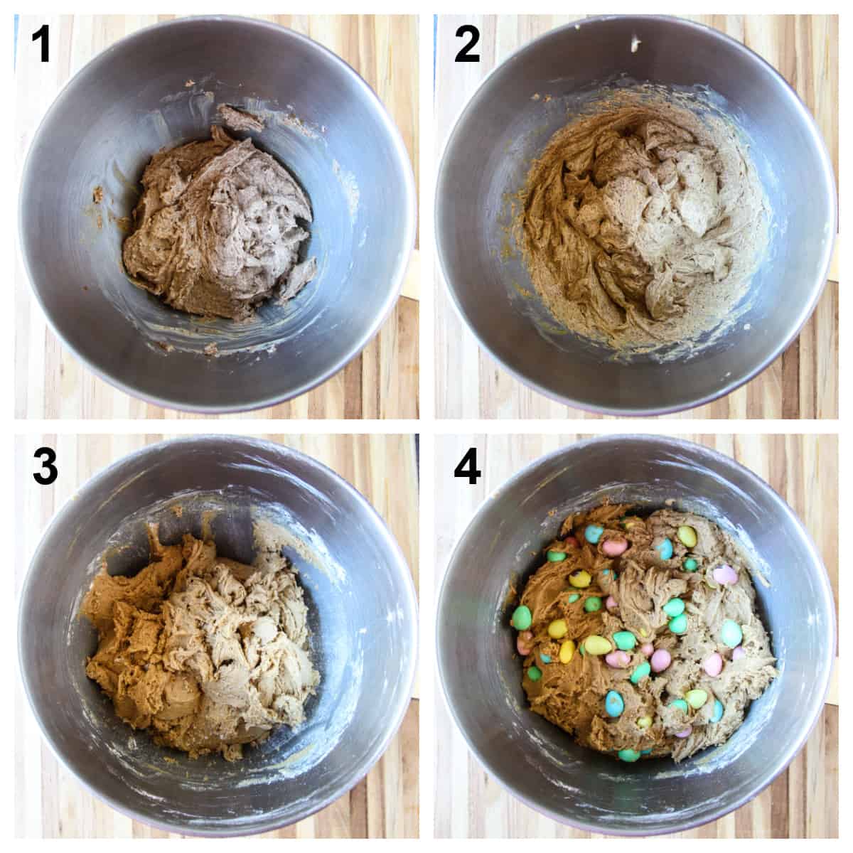 Step by step photos showing the recipe process.